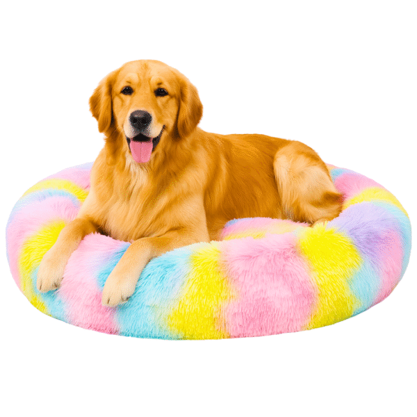 Soft Fluffy Donut Cuddler Bed
