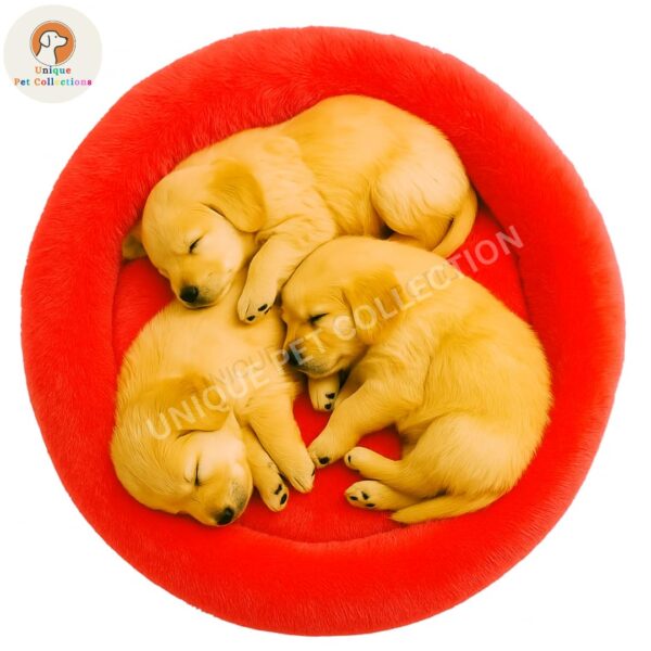 Premium Round Dog Bed – Soft & Cozy Pet Sleeping Cushion - Image 2