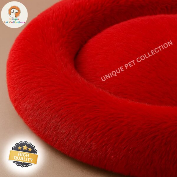 Premium Round Dog Bed – Soft & Cozy Pet Sleeping Cushion - Image 5