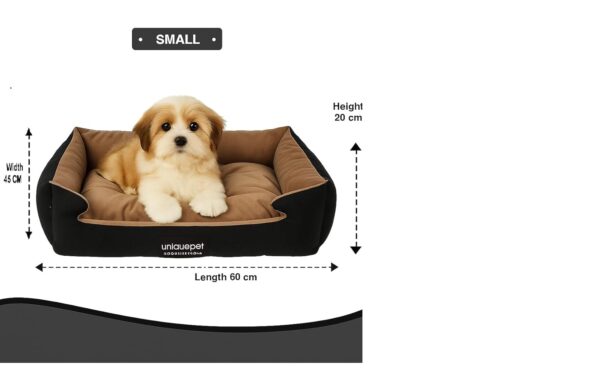 Velvet Dog and Cat Sofa Bed - Image 2