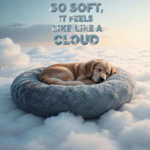 Calming Donut Bed For Dog - Image 2