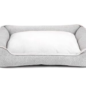 Ultra Soft Grey Bolster Pet Bed