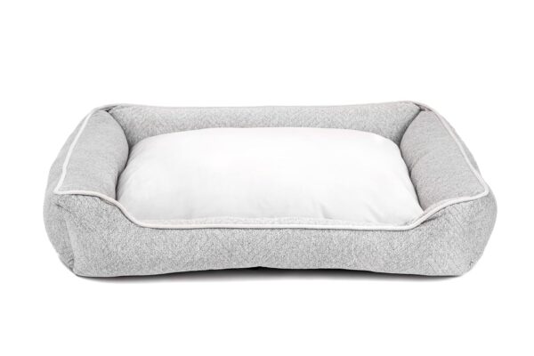 Ultra Soft Grey Bolster Pet Bed