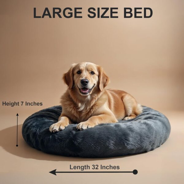 Calming Donut Bed For Dog - Image 3