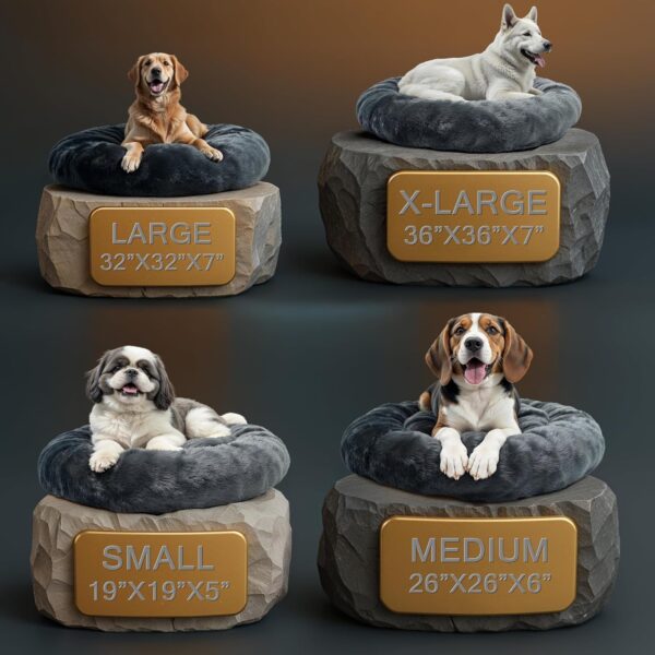 Calming Donut Bed For Dog - Image 4