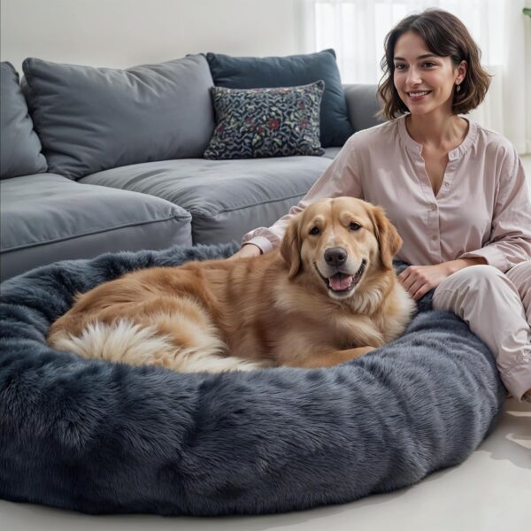 Calming Donut Bed For Dog - Image 6