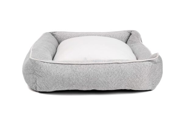 Ultra Soft Grey Bolster Pet Bed - Image 3